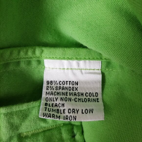 Talbots Womens Light Green 3/4 Sleeve Stretch Button Up Denim Jacket Size 12 - Picture 6 of 6